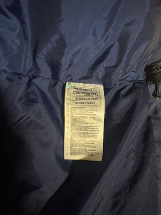 Parka Carhartt WIP Kenway Azul Vintage Rara