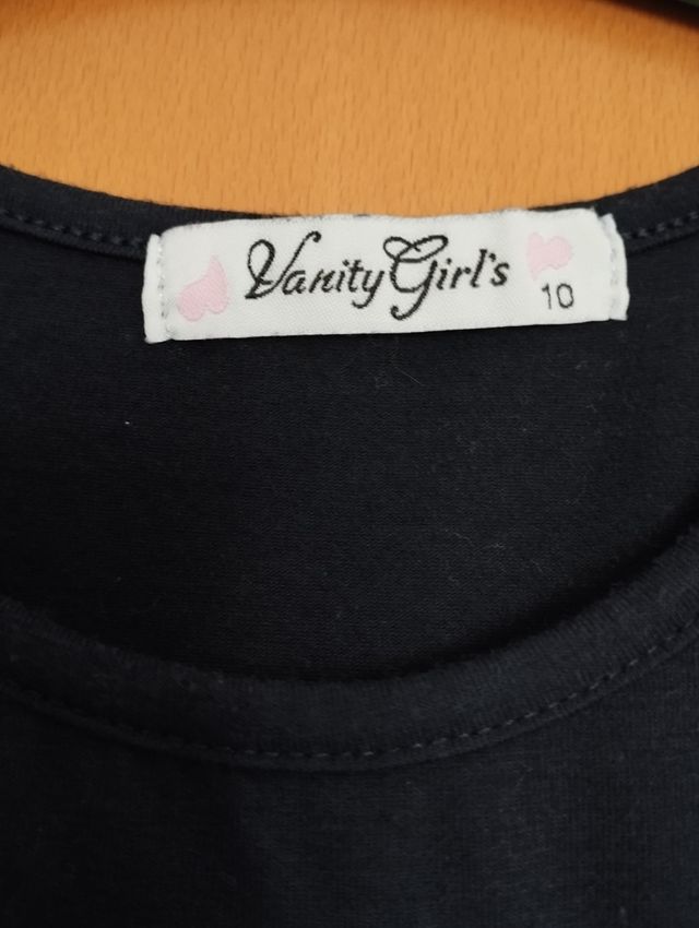 Vestido niña azul marino con lentejuelas