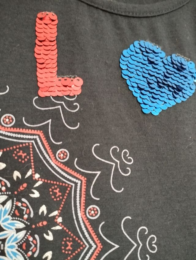 Vestido niña azul marino con lentejuelas