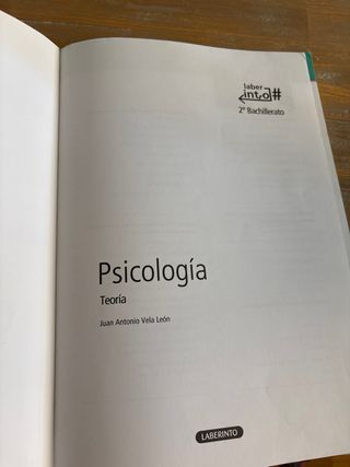 Psicología Teoría 2º Bachillerato