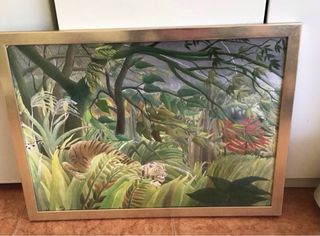 Cuadro de tigre en la selva de Henri Rousseau
