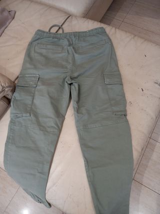 Pantalón cargo hombre verde