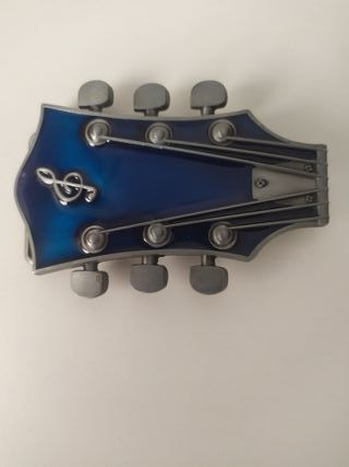 hebilla cinturon mastil guitarra