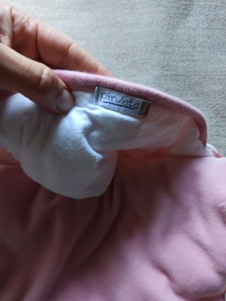 Saco de bebé rosa con conejitos