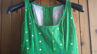 Vestido de flamenca, corto. con lunares