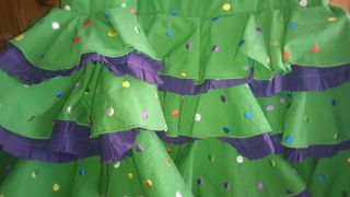 Vestido de flamenca, corto. con lunares