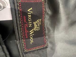 Americana Lana Virgen Talla 52 Verde Oliva