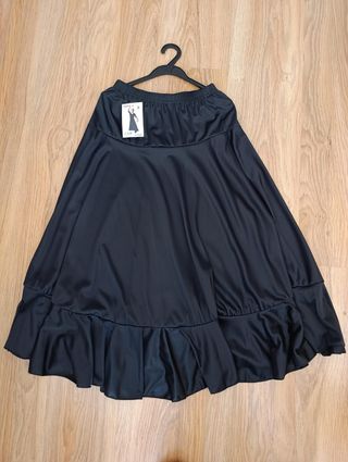 Falda flamenca negra T 8-10
