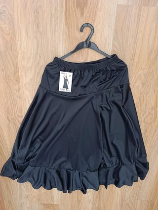 Falda flamenca negra T 8-10
