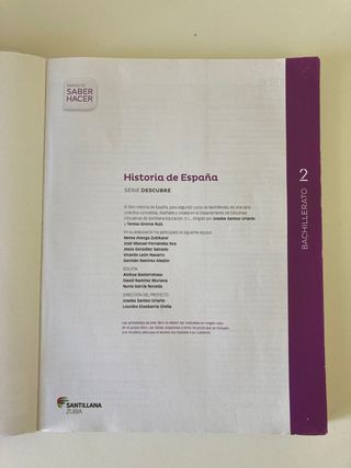 Historia De España 2º de Bachillerato - 2 libros