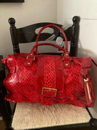 Bolso Piel Rojo Roberto Verino