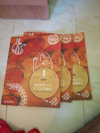 Libros 1 bachiller Geografía e Historia 