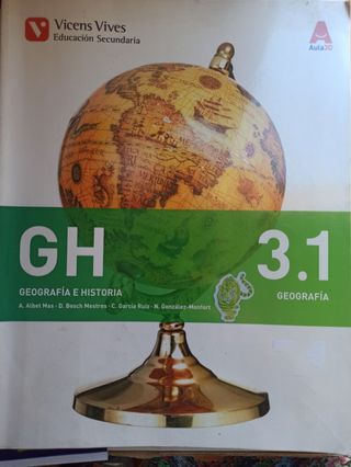 Libro geografía e Historia 3º ESO. Vicens Vives. 