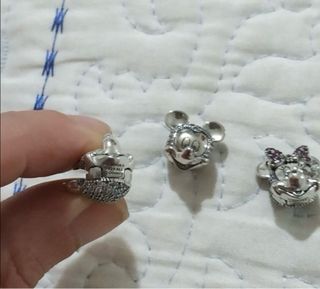 Charm abalorio Mickey Minnie Plata pulsera Pandora