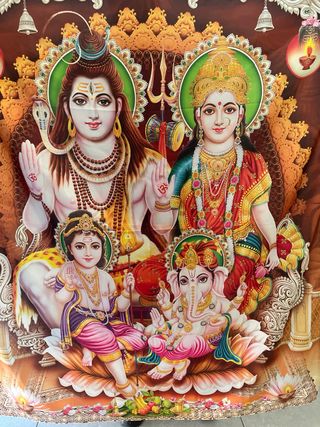 Tapiz Dioses Hinduistas fabricado en India