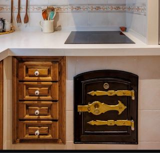 Puerta imitacion horno de leña