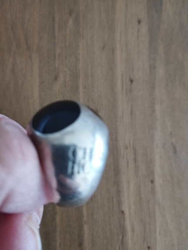 Sortija Plata y Negro