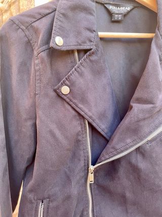 Cazadora Biker de antelina Pull&Bear