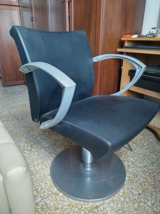 Poltrona parrucchiere nera