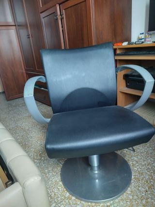Poltrona parrucchiere nera