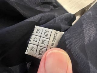 Americana azul Talla 52 Lino Viscosa Poliéster