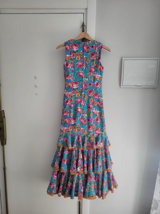 Traje de flamenca estampado floral