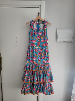Traje de flamenca estampado floral
