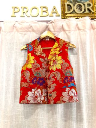 Chaleco Fallero Talla 46 Nial Rojo