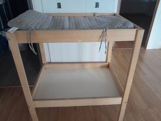 Cambiador Ikea Madera Gris