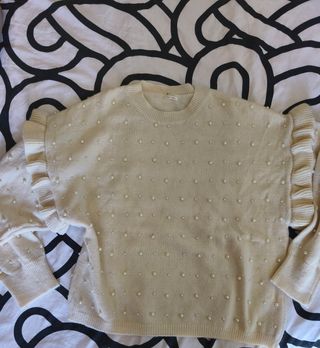 Jersey perlas volantes manga
