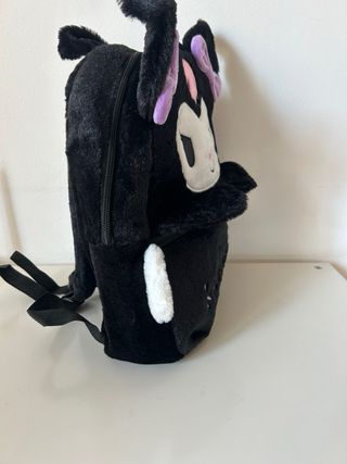 Zaino peluche Kuromi nero e viola