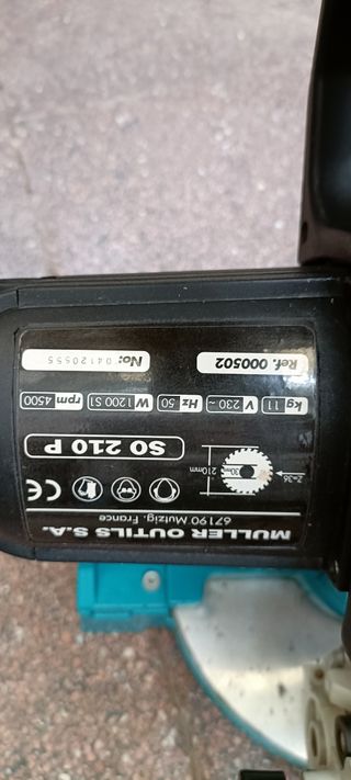 Sierra Ingletadora Muller SO 210 P