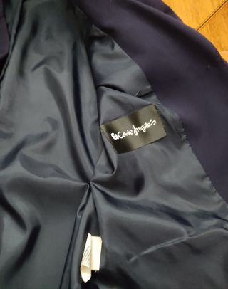 Traje Chaqueta y Pantalón Talla 46. Azul marino.