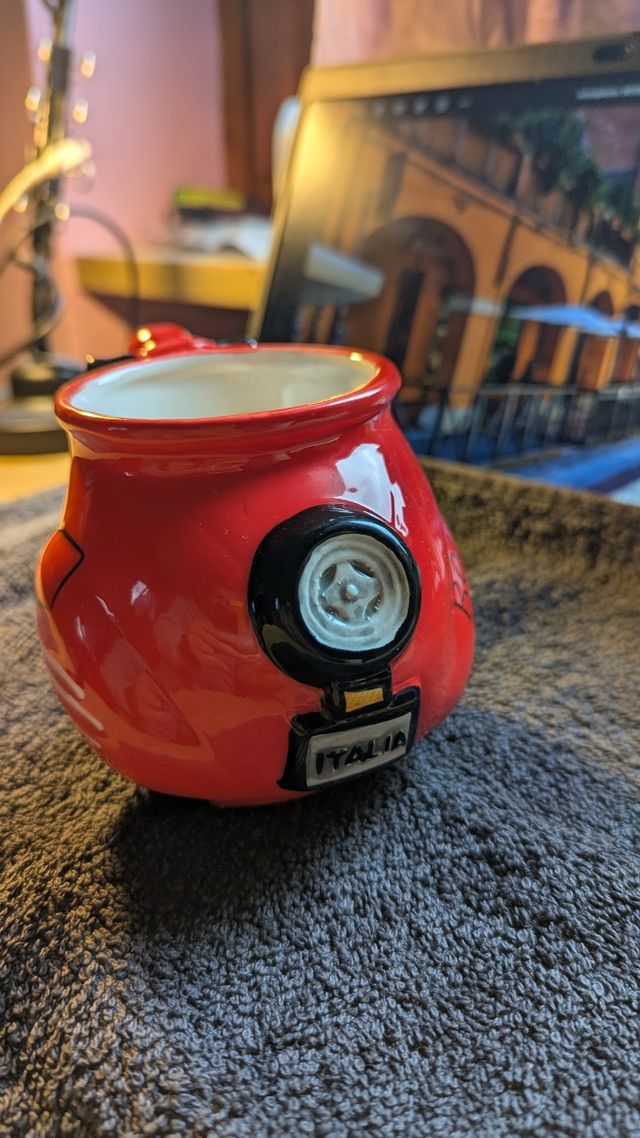 Portavaso Ceramica Vespa Rossa Bologna