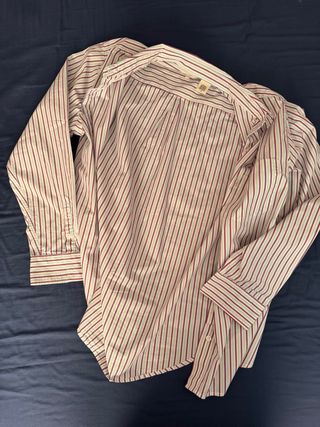 Camisa Levi's Mujer Rayas Rojas y Blancas