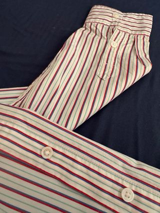 Camisa Levi's Mujer Rayas Rojas y Blancas