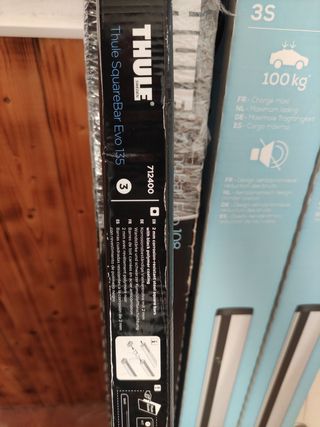 Barras de Techo THULE SquareBar Evo 135 cm