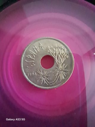 Moneda 25 Pesetas 1994 Canarias