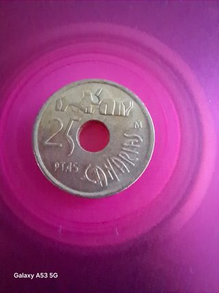 Moneda 25 Pesetas 1994 Canarias