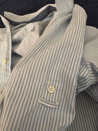 Camisa G-Star RAW Mujer Azul y Blanca Rayas