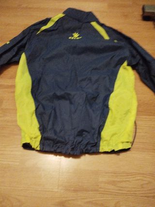 Cortavientos KELME azul y amarillo