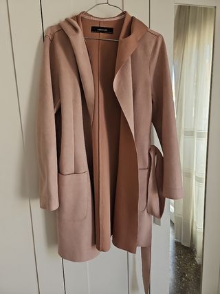 Chaqueta Zara antelina color rosa