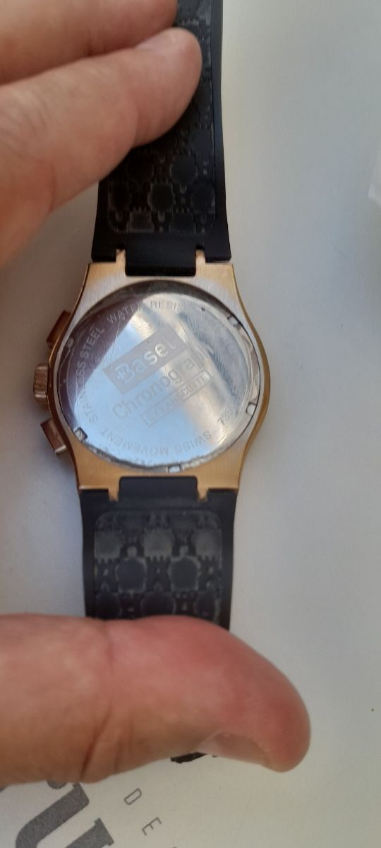 Reloj Lanscotte Basel Chronograph Negro/Dorado