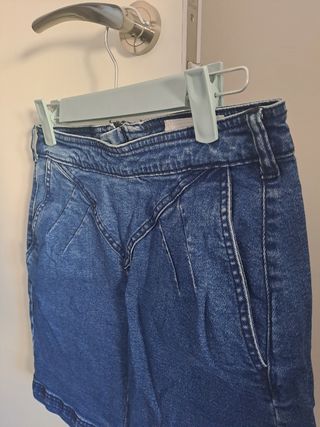 Falda vaquera mujer azul