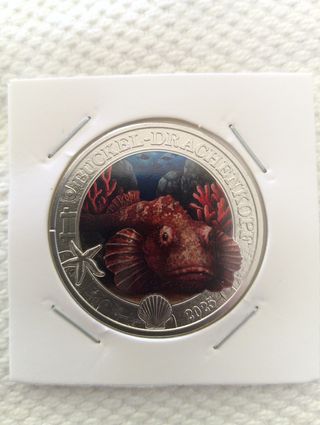 3€ Áustria 2025 Peixe Escorpião Diabo