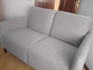 Sofá Angersby Ikea gris tela