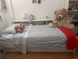 Cama nido juvenil blanca 190x90 cm