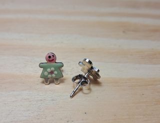 Pendientes plata de ley infantiles