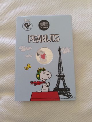 Moeda Prata França 2025 Snoopy 10€