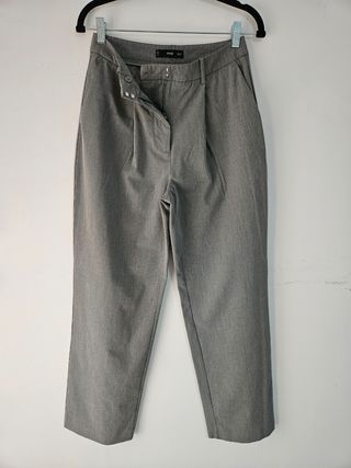 Pantalón Mango recto gris